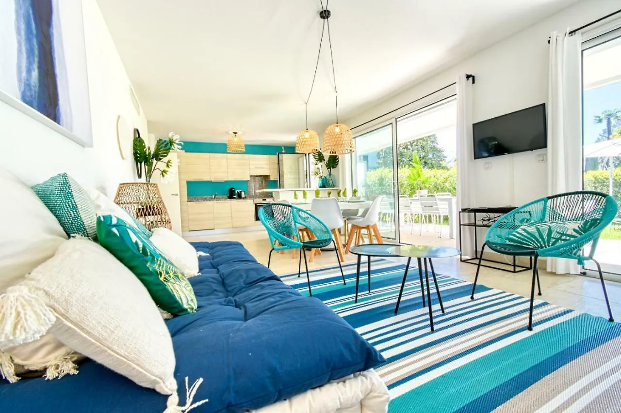 Nice Apartment With Private Garden, Pool & Parking Cannes